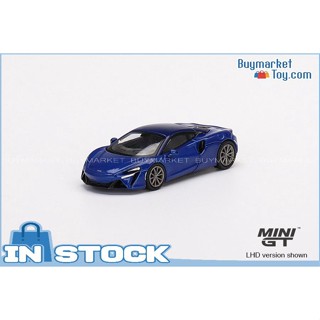 [ของแท้] MINI GT 1/64 รถหล่อ McLaren Artura Volcano Blue LHD