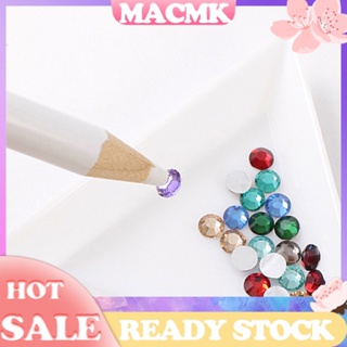 &lt;MACmk&gt; ปากกาดินสอแว็กซ์ พลอยเทียม สําหรับตกแต่งเล็บ DIY