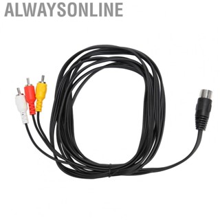 Alwaysonline DIN 8 Pin To 3 RCA Cable  DIN 8 Pin Male To 3 RCA Male Cable Explosion Proof Plug and Play  for Musical Instruments