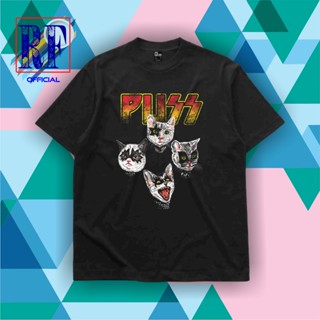 เสื้อยืด | เสื้อโอเวอร์ไซซ์ | เสื้อยืด | เสื้อยืด พิมพ์ลาย Kiss PARODY BAND | ม้าลาย | Series ชุดโลหะ | วินเทจ | เสื้อเชิ้ตผู้ใหญ่ สีดํา (BILLIONSTAR)