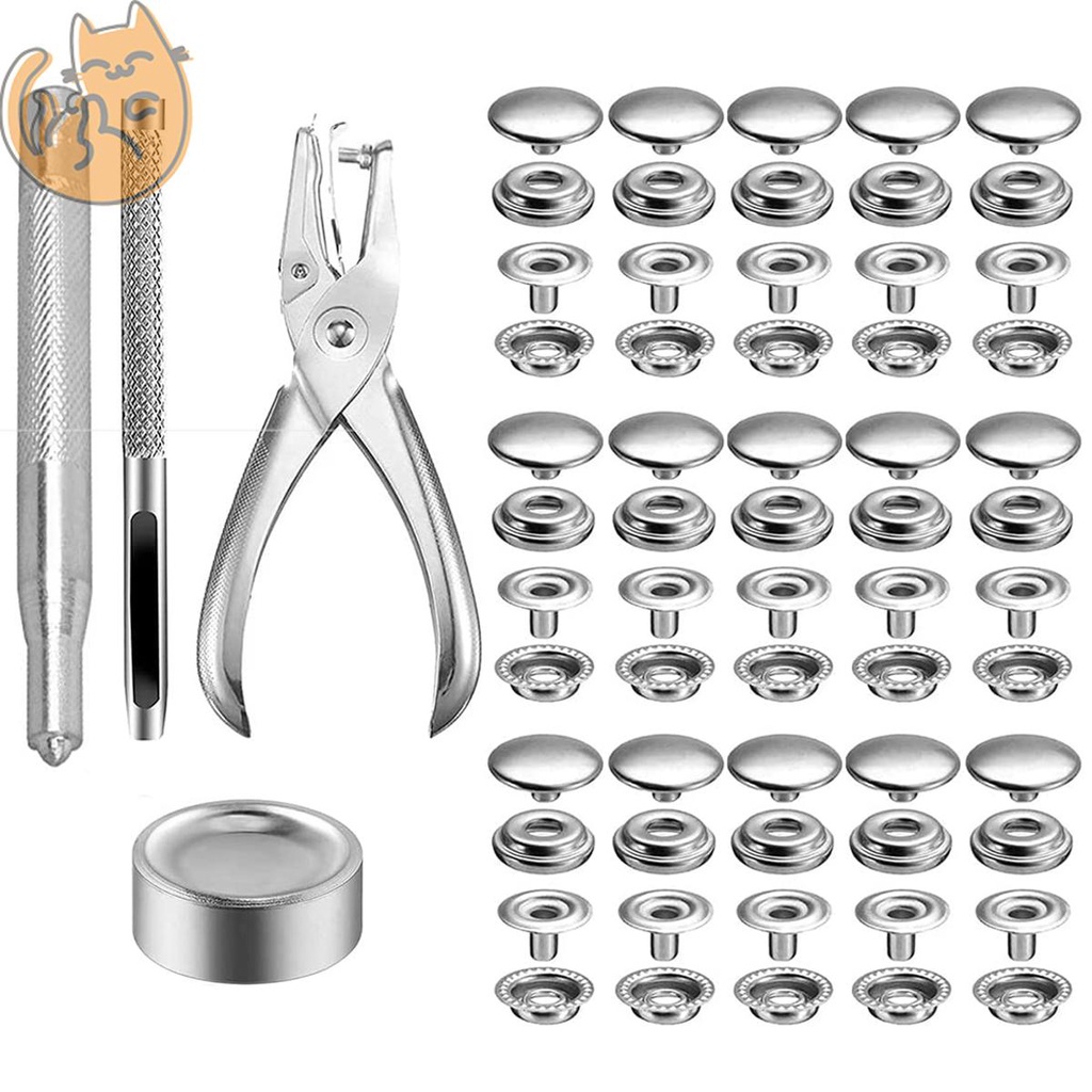 ชุดกระดุม สเตนเลส ทนทาน 200 ชิ้น พร้อมคีม SHOPTKC8635 - รูปที่ 3