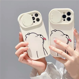 เคสโทรศัพท์มือถือ แบบนิ่ม ลายการ์ตูนหมี ป้องกันเลนส์กล้อง สําหรับ IPhone 14 11 12 13 Pro Max 6 6s 7 8 Plus X XR XS Max SE 2020