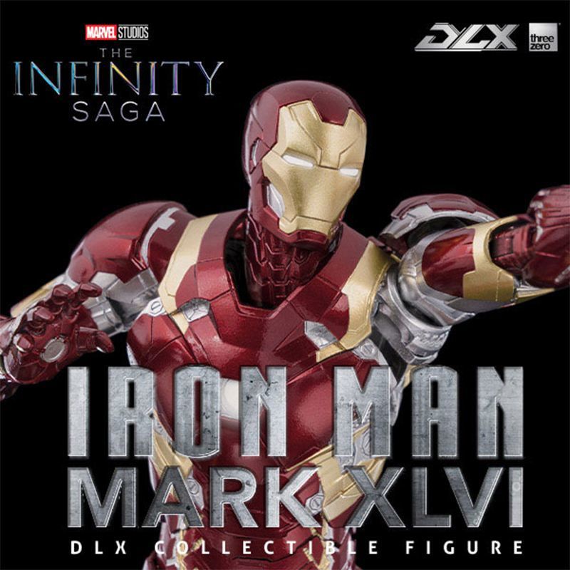 พร้อมส่ง threezero 3A DLX Iron Man MK46 โมเดลโลหะผสม ขยับได้