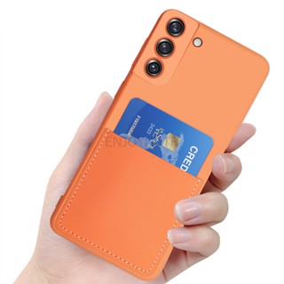 เคสโทรศัพท์ซิลิโคน พร้อมช่องใส่บัตร สําหรับ Samsung GALAXY S23 plus S22 Ultra