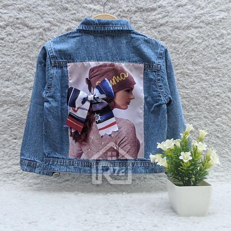 CHILDRENS JEANS JACKET พร้อม CHARACTER IMAGE MOTIFS อายุ 1-9 ปี