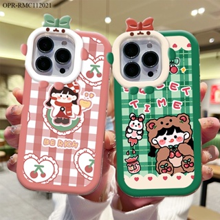 Realme C2 C3 C11 C20 C20A C21 C33 C30 2021 เคสเรียวมี สำหรับ Lovely Girl Cherry เคส เคสโทรศัพท์ เคสมือถือ Shockproof Casing Protective Shell Full Back Cover Soft Cases