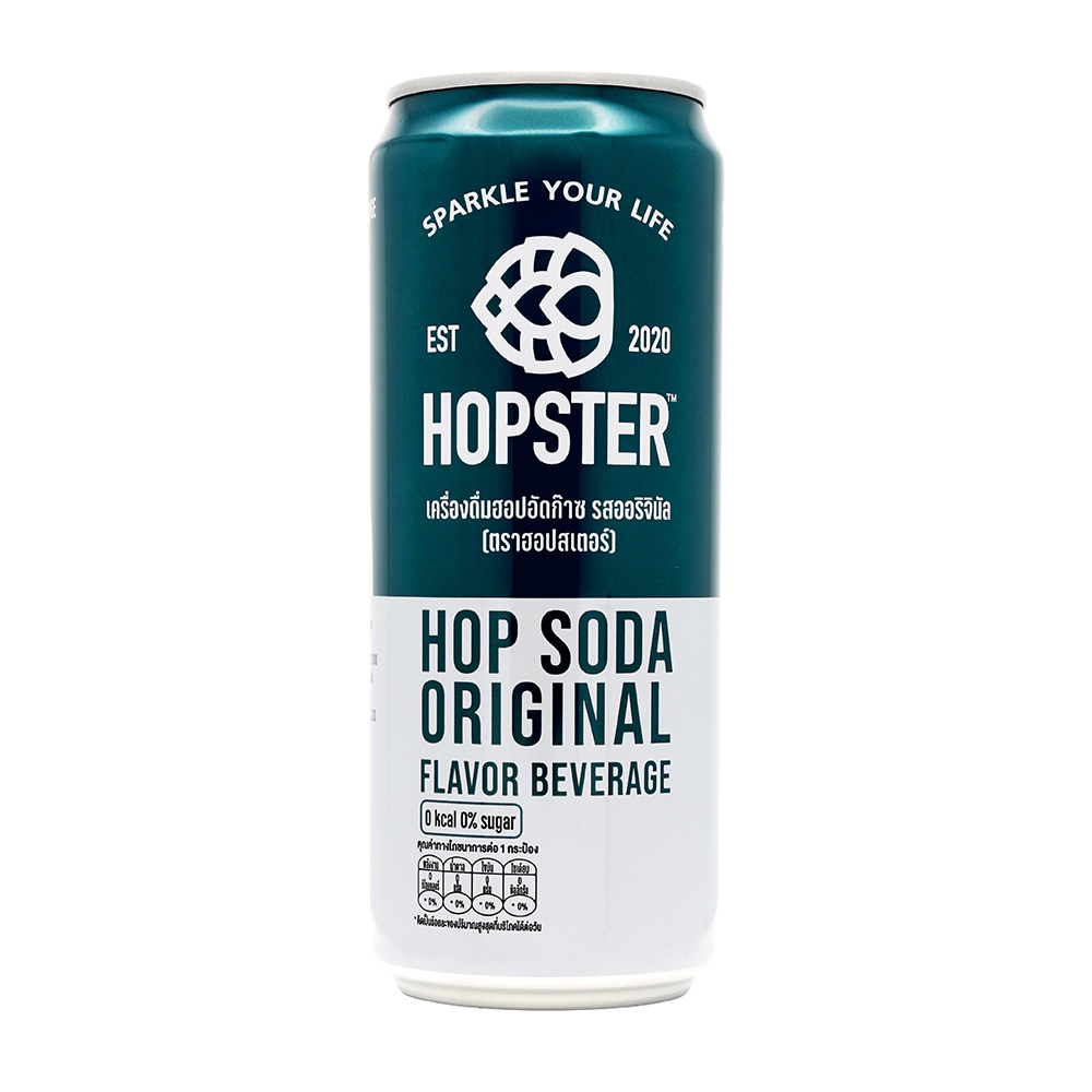 รสออริจินัล ฮอปสเตอร์ ฮอป โซดา330มล.HOPSTER HOPSODAORIGINAL FLAVOR330ML.