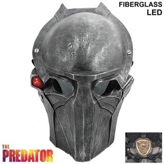 หน้ากาก Predator พรีเดเตอร์ คนไม่ใช่คน บดเมืองมนุษย์ Mask สุดโหด สยองขวัญ Hat Halloween Horror วัสดุไฟเบอร์กลาส BB Rugby