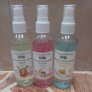 แอลกอฮอล์ ดีว่า(DIVA)75% 100 ml.ฆ่าเชื้อโรค