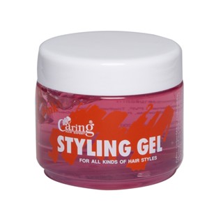 แคร์ริ่งเจลกระปุก GEL-PINK ชมพู 180มล.CARINGHAIR 180ML.