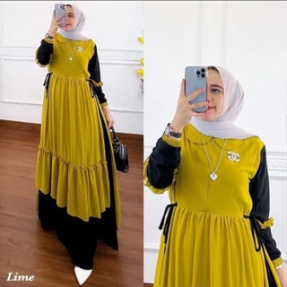 ⭐️ Prianka DRESS GAMIS ชุดเดรสมุสลิม พรีเมี่ยม เต็มชั้น LAPIS Tojiro LD 110 FIT TO XL (ฟรี BROS) ⭐️⭐️ ชุดเดรส MAXY MAXI แฟชั่น สไตล์โมเดิร์น ร่วมสมัย ปาร์ตี้ สําหรับผู้หญิง