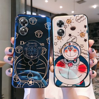 2023 New Casing เคส OPPO Reno8 T A78 5G 4G Phone Case Cartoon Blu-ray Doraemon with Stand Case OPPO Reno 8 8T Reno8T Anti-fall Soft Case เคสโทรศัพท