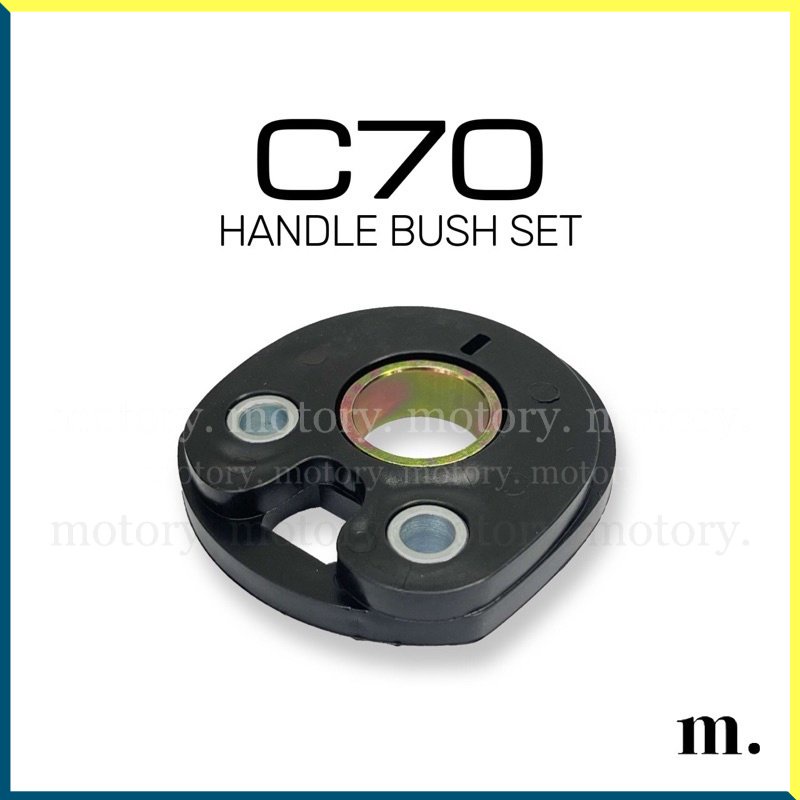 Honda C70 - HANDLE BUSH SET HANDLE LOWER RUBBER BUSH C70 LAMPU BULAT