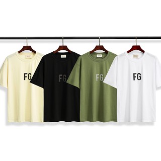 Fear OF GOD FG เสื้อยืดลําลอง แขนสั้น คอกลม สําหรับคู่รัก