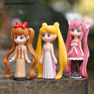 [PPTH] โมเดลฟิกเกอร์ อนิเมะ SAILOR Moon สาวสวย น้ํา น้ําแข็ง ดวงจันทร์ ของเล่น สําหรับตกแต่ง [MOTOR]