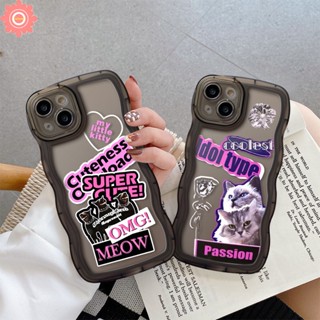 เคสโทรศัพท์มือถือ TPU นิ่ม ขอบหยัก ลายแมวสุดเท่ สําหรับ Realme C35 C25 C12 C21Y C33 C11 C15 5 6i C25Y C30 C25s 10 9i 8 8i 7i 5i 7 5s C20 8Pro C20A 9Pro+ 9 C3 C17 เคส