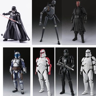 Shf โมเดลฟิกเกอร์ Star Wars Series Darth Moore White Soldier Black Soldier Bounty Hunter K-2SO สําหรับวันเกิด