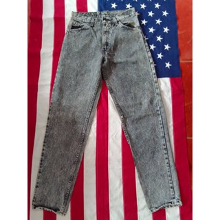 กางเกงยีนส์ มือสอง Levi’s [Size30] ก้านดำ หมึกแดง USA