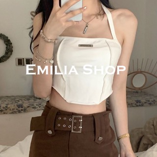 EMILIA SHOP เสื้อ เสื้อแขนกุด ครอปแขนกุด A20K0DE