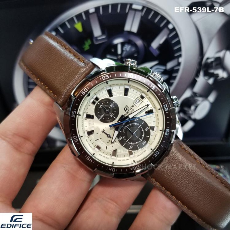 (ของแท้ 100%) นาฬิกา คาสิโอ นาฬิกาคาสิโอ EDIFICE รุ่น EFR-539L-7B  นาฬิกาผู้ชาย กันน้ำ รับประกัน 1 ปี