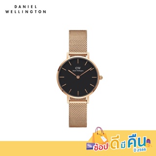 Daniel Wellington นาฬิกาข้อมือ Petite Melrose RG Black 28มม สีโรสโกลด์