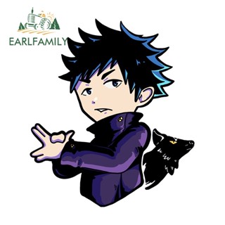 Earlfamily สติกเกอร์ไวนิล ลายอนิเมะ Jujutsu Kaisen ขนาด 13 ซม. x 11.4 ซม. สําหรับติดตกแต่งหลังคารถยนต์ รถจักรยานยนต์