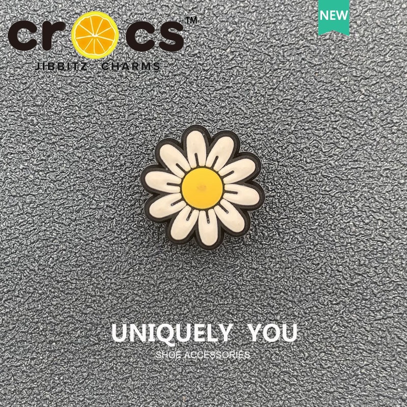 JIBBITZ cross charms ตัวติดรองเท้า ดอกเดซี่แฟชั่น ตัวติดรองเท้า cross