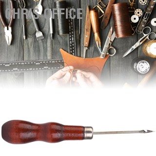 Chris office 5PCS ไม้จับ Awl Hole Punch เย็บเย็บ เครื่องมือ ซ่อมรองเท้า Crochet Hook