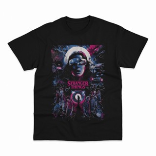 เสื้อยืดแขนสั้นเสื้อยืด พิมพ์ลายภาพยนตร์ Stranger Things All Star Serial สําหรับผู้ชายS-5XL