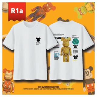 {STOK SEDIA ADA}BEARBRICK R1-R3/CottonT-Shirt Lengan Pendek/Fashion/180gsm/XS-3Xl/New Arrival/时尚韩风潮服圆领180gsm 棉质短袖T恤_05