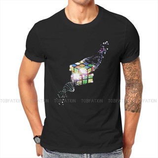 Magic Cube Intelligence Game Funny Shattered DNA T Shirt Vintage Fashion Summer Loose Cotton Mens T_02