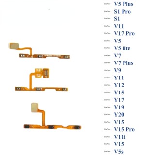 ปุ่มปรับระดับเสียงปิด สายเคเบิ้ลแพร สําหรับ Vivo V5 S1 Pro V15 V11 V11i V17 V5s V5 lite V7 Plus V9 Y11 Y12 Y15