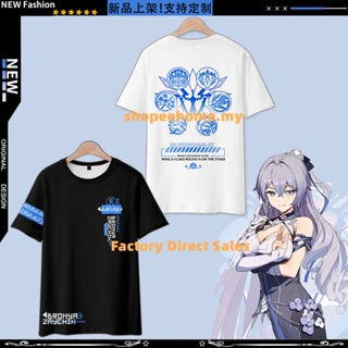 2022 New Anime Honkai Impact 3 Bronya Zaychik T Shirt Japanese Anime Mens Loose Womens Casual 3D Printing Short S_02