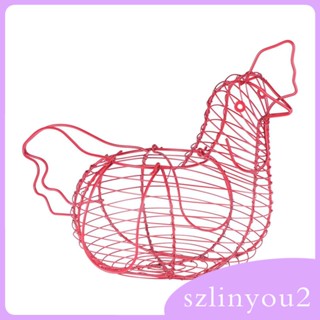 [szlinyou2] ที่เก็บไข่ ขนมขบเคี้ยว รูปไก่ พร้อมที่จับ