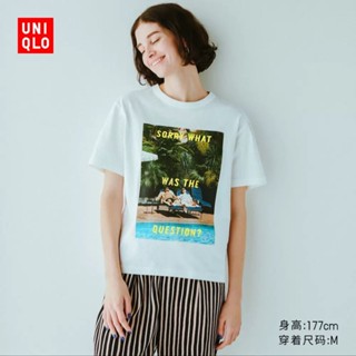 Uniqlo เสื้อยืดแขนสั้น พิมพ์ลาย Sofia Coppola สําหรับผู้หญิง 456408