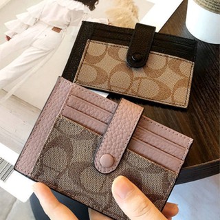 SENSES// Card Holder Small and Simple Personalized Retro Ultra-Thin Korean Cute Mini Exquisite High-End Multiple Card Slots Large Capacity Fashion Card Holder k1Wl