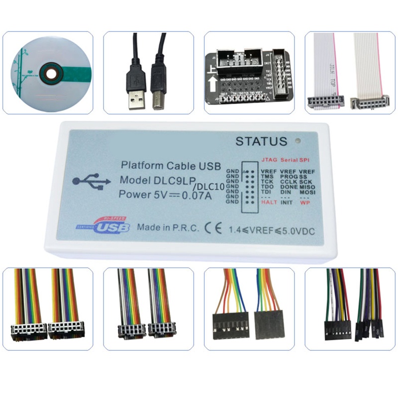 YXA สายแพลตฟอร์ม USB DLC9 DLC9LP รองรับอุปกรณ์ Xilinx ทุกรุ่น FPGA CPLD