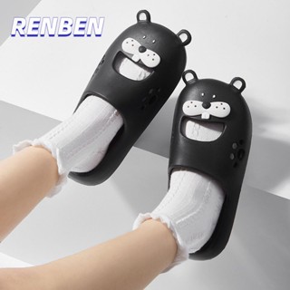 RENBEN ใหม่การ์ตูน Baotou นุ่มรองเท้าแตะผู้หญิงแฟชั่น Outwear หนา Sole Hole รองเท้าผู้หญิง