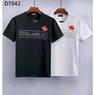 Dsquared2 เสื้อยืดคอกลม แขนสั้น ผ้าฝ้ายแท้ สไตล์สตรีท แฟชั่นฤดูร้อน สําหรับผู้ชาย D2 Power