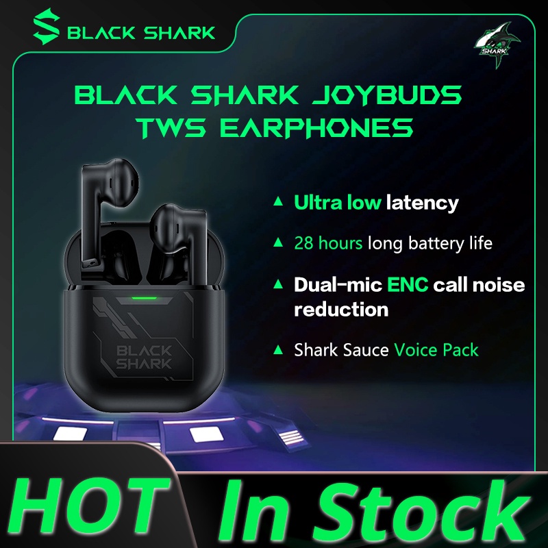 Black Shark JoyBuds TWS หูฟังเกมมิ่ง บลูทูธ 5.2 14.2 มม.