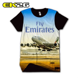 เสื้อยืด พิมพ์ลายเครื่องบิน 3 มิติ