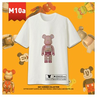 {STOK SEDIA ADA}BEARBRICK M10a-M12b/CottonT-Shirt Lengan Pendek/Fashion/180gsm/XS-3Xl/New Arrival/时尚韩风潮服圆领180gsm 棉质_05