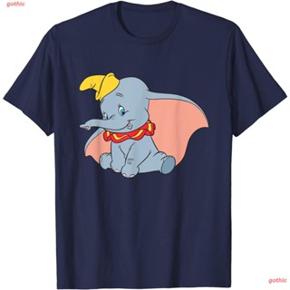  เสื้อยืด เสื้อยืดลำลอง Disney Clic Dumbo Circus Elephant T-Shirt Mens Womens T-shirtssize: S-5XL