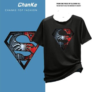 T-291 เสื้อยืดผู้ชาย คอกลม แขนสั้น พิมพ์โลโก้ Superman มีหลายสีให้เลือก น้ำหนักเบา ระบายอากาศได้ดี