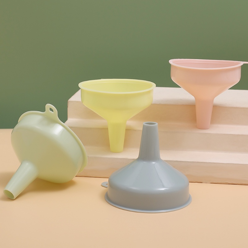 กรวยจ่ายของเหลว โลชั่น เครื่องสําอาง แบบใส ใช้ซ้ําได้ ขนาดเล็ก แบบพกพา สีมาการอง สร้างสรรค์ สําหรับห้องครัว - รูปที่ 6