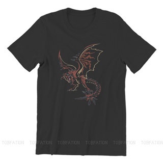 นักล่ามอนสเตอร์  Monster Hunter Game Rathalos World Tshirt Oversized Graphic T Shirt Vintage Hot Sale 100% Cotton C_03