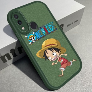 เคสโทรศัพท์มือถือ หนัง PU ซิลิโคนนิ่ม แบบบาง ลายการ์ตูนลูฟี่วิ่ง สําหรับ Redmi Note 7 8 9 Pro Max 9S