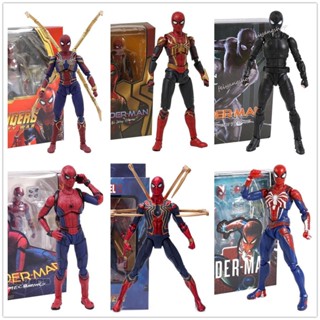 ตุ๊กตาฟิกเกอร์ SpiderMan Articulado Spider Man Ps4 Shf ขนาด 15 ซม.