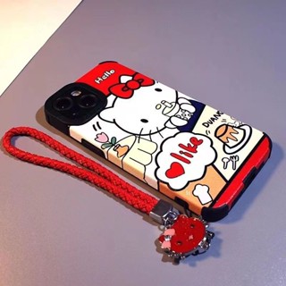 เคสโทรศัพท์ Hello Kitty เคสโทรศัพท์ซิลิโคนการ์ตูน compatible for เคสไอโฟน11 เคสไอโฟน 13 เคสไอโฟน 12 เคสไอโฟน 13 promax เคสไอโฟน 7plus เคสไอโฟน 14 14plus เคสไอโฟน 14promax เคสโทรศัพท์น่ารัก เฮลโลคิตตี้ เคสไอโฟน