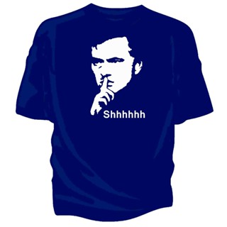 Qiuy5 {พร้อมส่ง เสื้อยืดแขนสั้นลําลอง ผ้าฝ้าย 100% พิมพ์ลาย Jose Mourinho "Shhh" Un Tottenham พลัสไซซ์ ของขวัญวันเกิด สํ